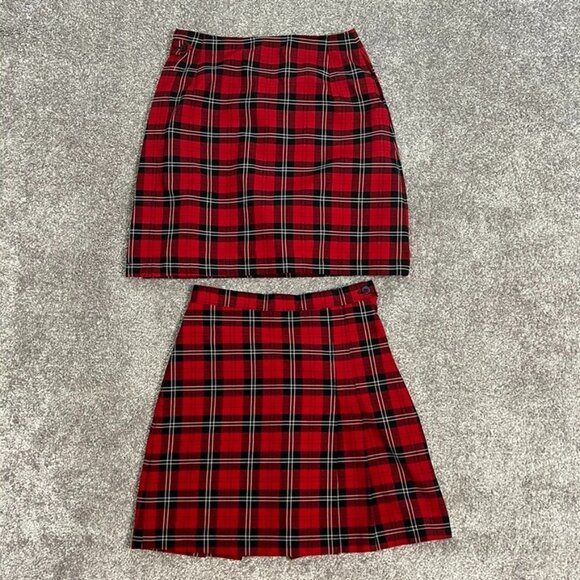 Lot of 2‎ Becky Thatcher Plaid Skirts Uniform Size 14 Youth - Picture 1 of 9